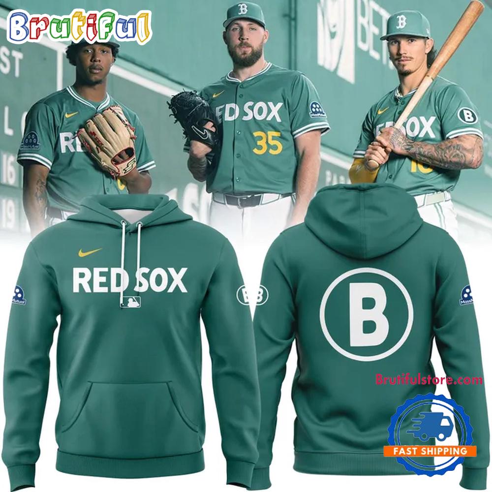 Boston Red Sox Green 2025 City Connect Hoodie Shirt