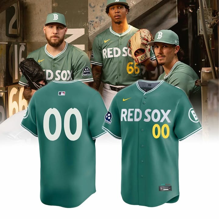 Boston Red Sox Green 2025 City Connect Jersey Fans Boston Red Sox Merch