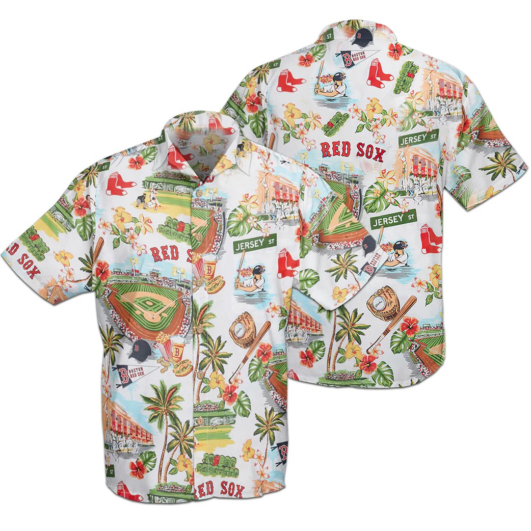 Boston Red Sox Island Paradise Aloha Hawaiian Shirt for Men And Women Gift For Sport Music Fans