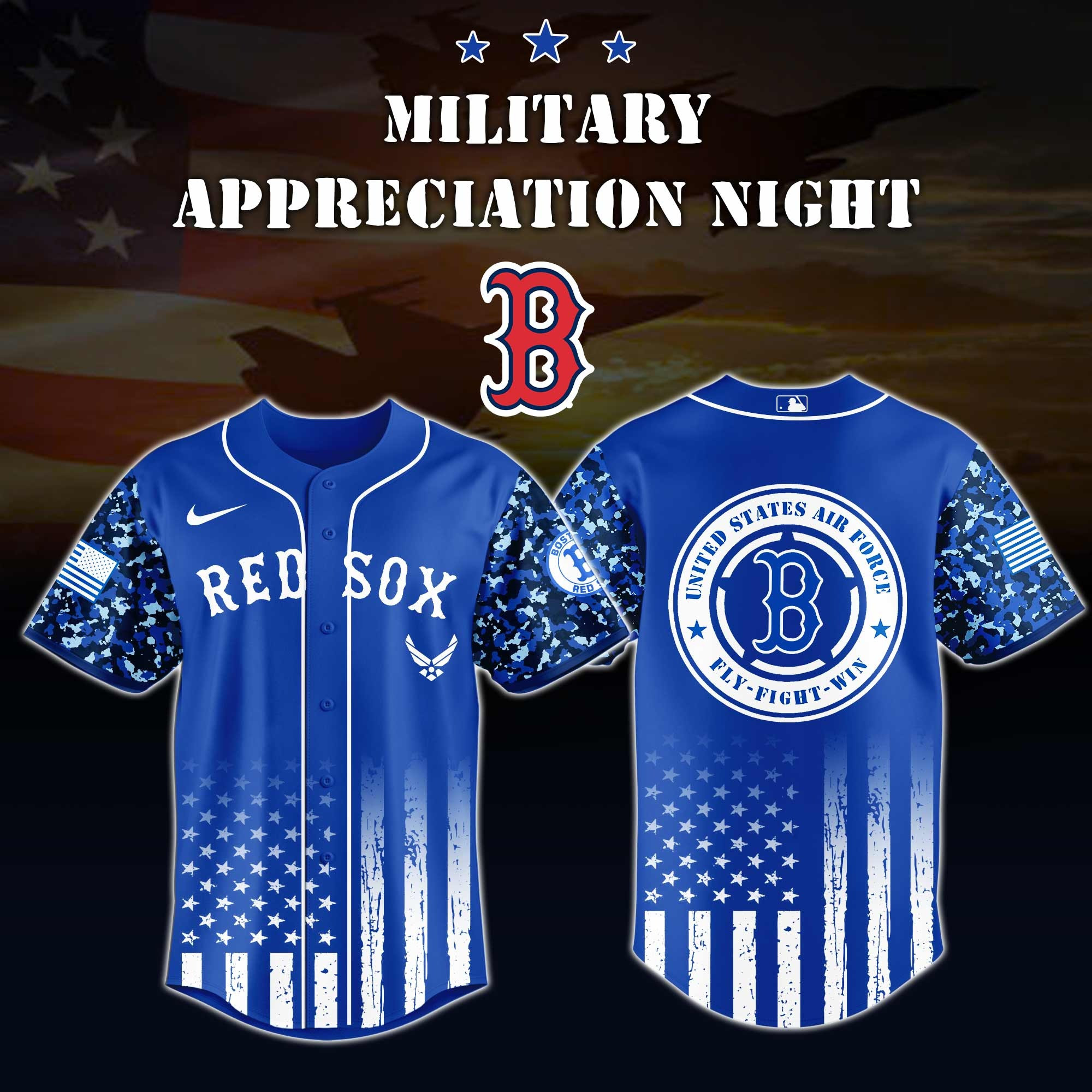 Boston Red Sox MLB x Air Force Military Appreciation Night Jersey s Red Sox Merch