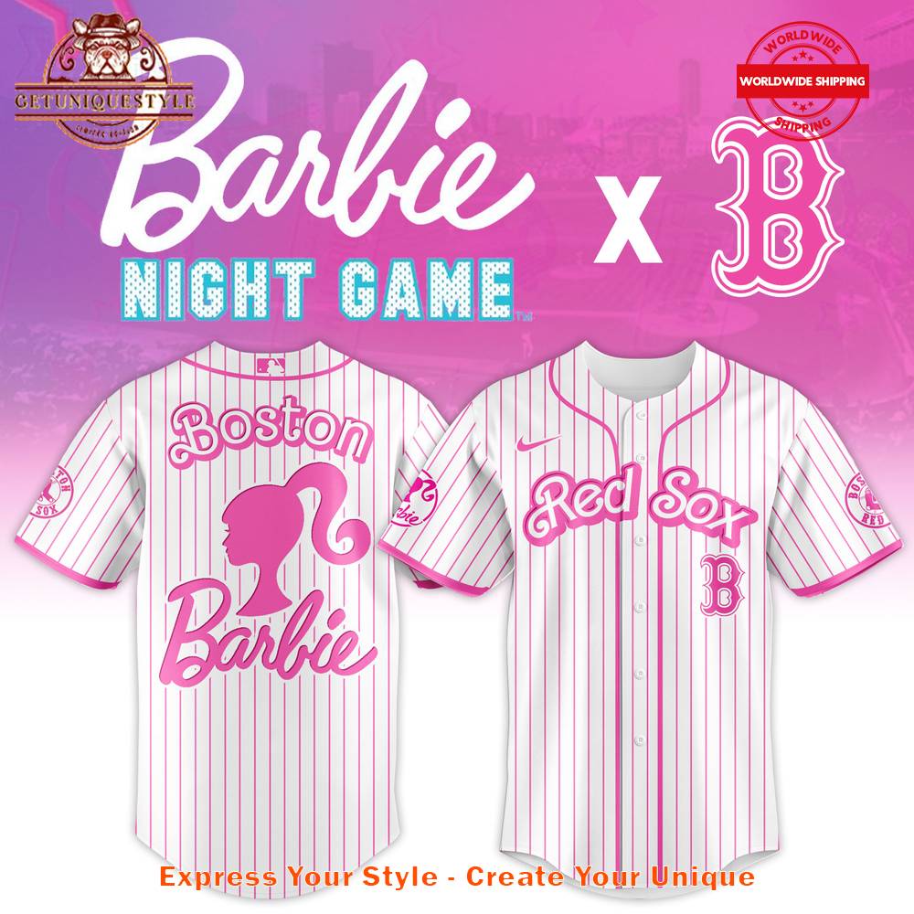 Boston Red Sox MLB x Barbie Night Game 2025 Jersey