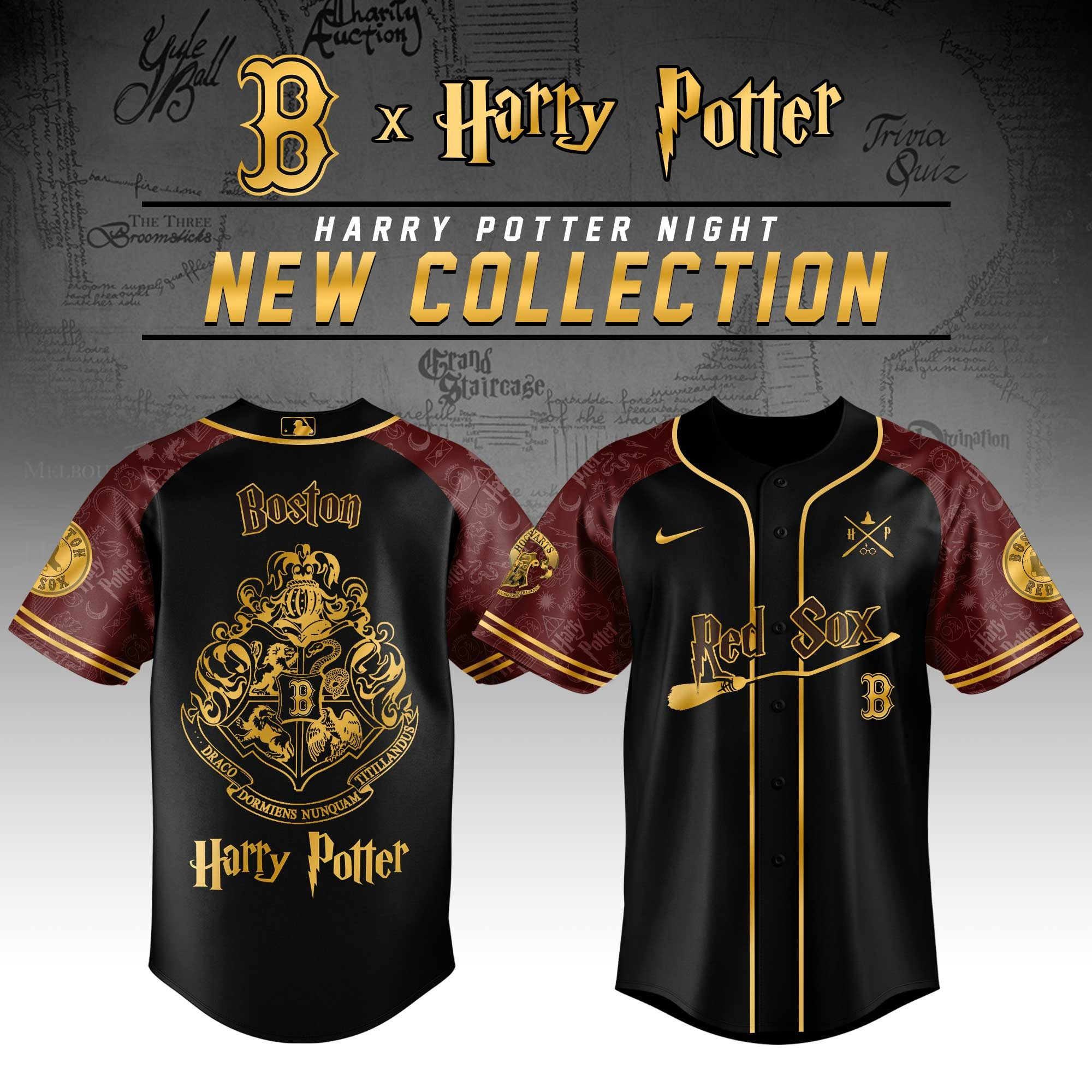 Boston Red Sox MLB x Harry Potter Jersey Best Sport Merch