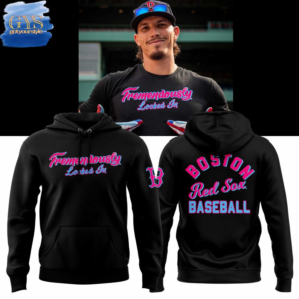 Boston Red Sox Tremendously Locked In Hoodie Premium Merchandises