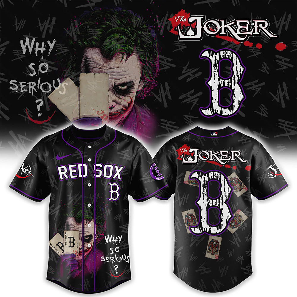 Boston Red Sox x The Joker Baseball Jersey Gift Ideas For Baseball Fans