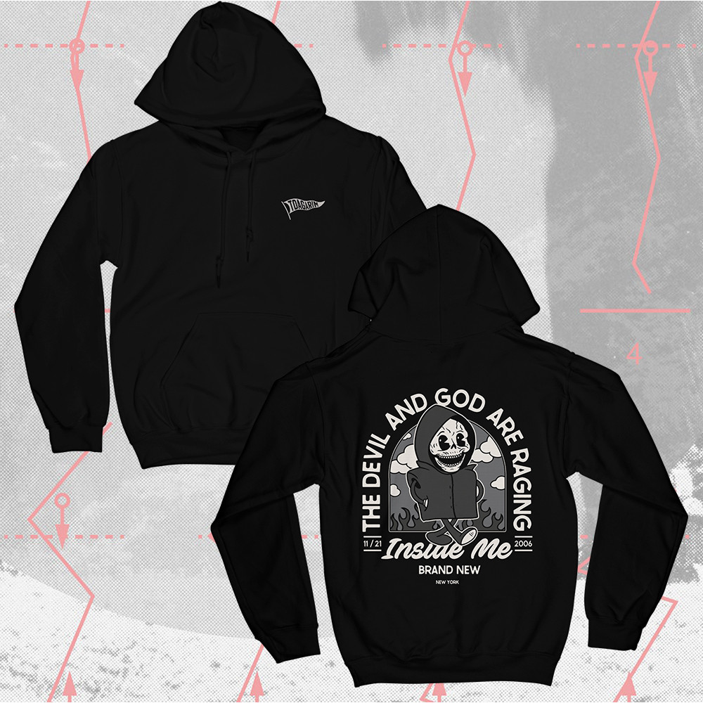 Brand New Band Merch Hoodie The Devil And God Cartoon Hoodie Music Fan Gifts