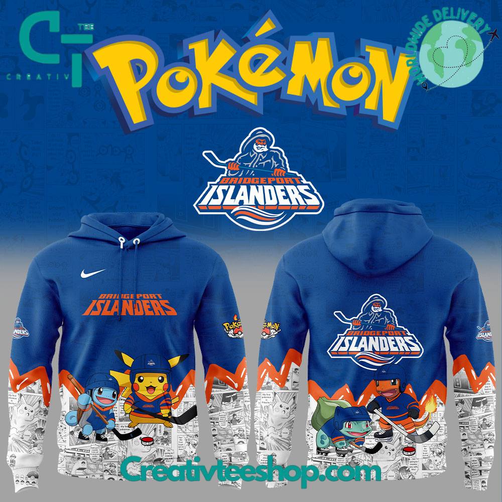 Bridgeport Islanders x Pokemon Special New Hoodie