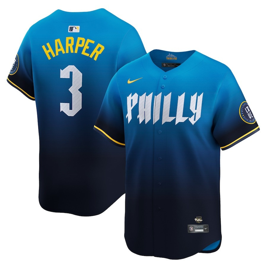 Bryce Harper Philadelphia Phillies City Connect Jersey Baseball Player Uniforms Fan Merch