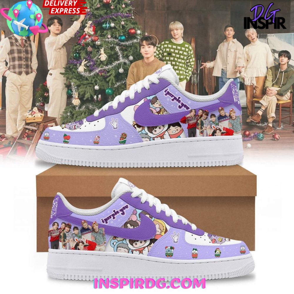 BTS Purple Christmas Holiday Special Air Force 1