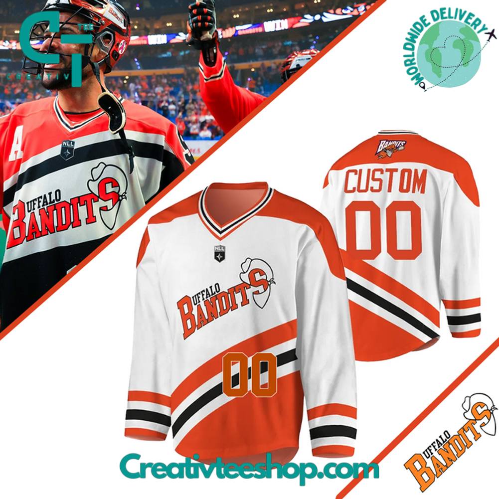 Buffalo Bandits NLL Cup 2025 Special White Hockey Jersey