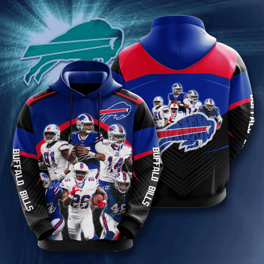 Buffalo Bills All Team Hoodie  Zip Hoodie Version 2629