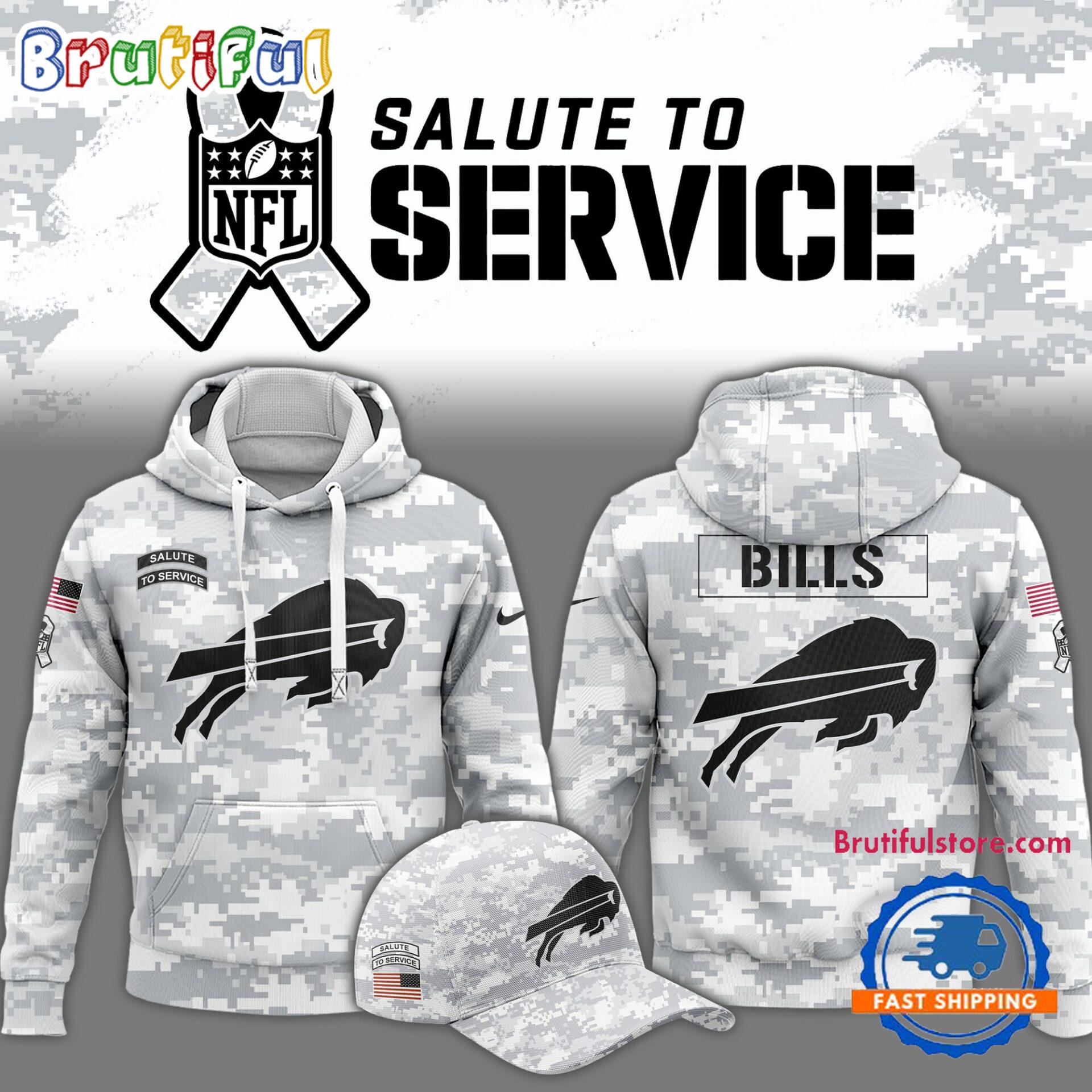 Buffalo Bills Arctic Camo 2024 Salute To Service Hoodie