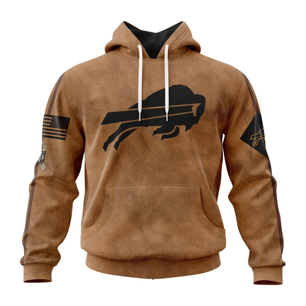 Buffalo Bills Basic Brown NFL 3D Hoodie Gift For Sport Music Fans