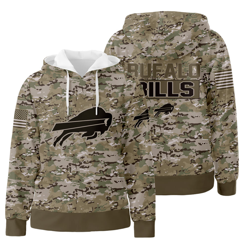 Buffalo Bills Camo 3D All Over Print Hoodie, Zip-Up Hoodie Gift For Sport Music Fans