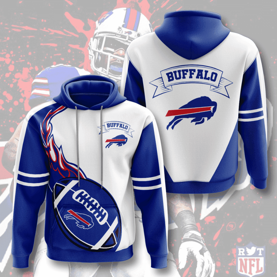 Buffalo Bills Fire Ball Hoodie  Zip Hoodie Version 1362
