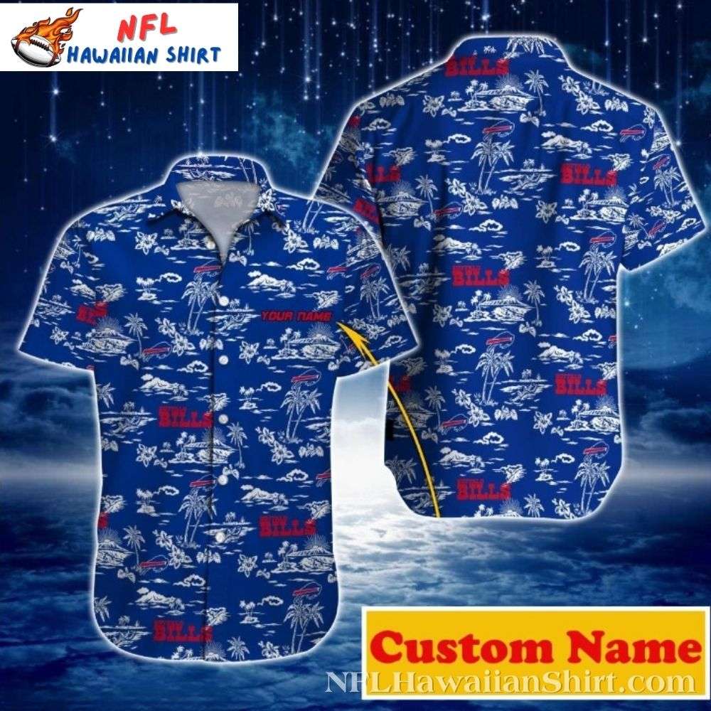 Buffalo Bills Floral Touchdown - Men's Sporty Hawaiian Shirt Gift For Sport Music Fans