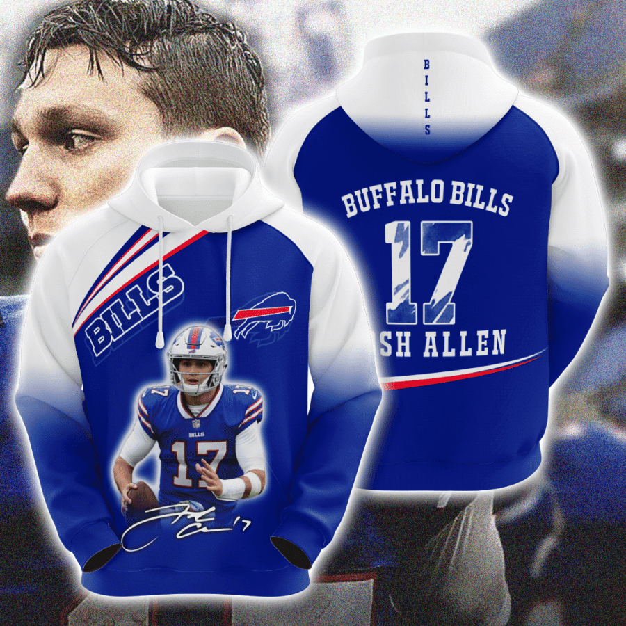 Buffalo Bills Josh Allen Hoodie  Zip Hoodie Version 2613