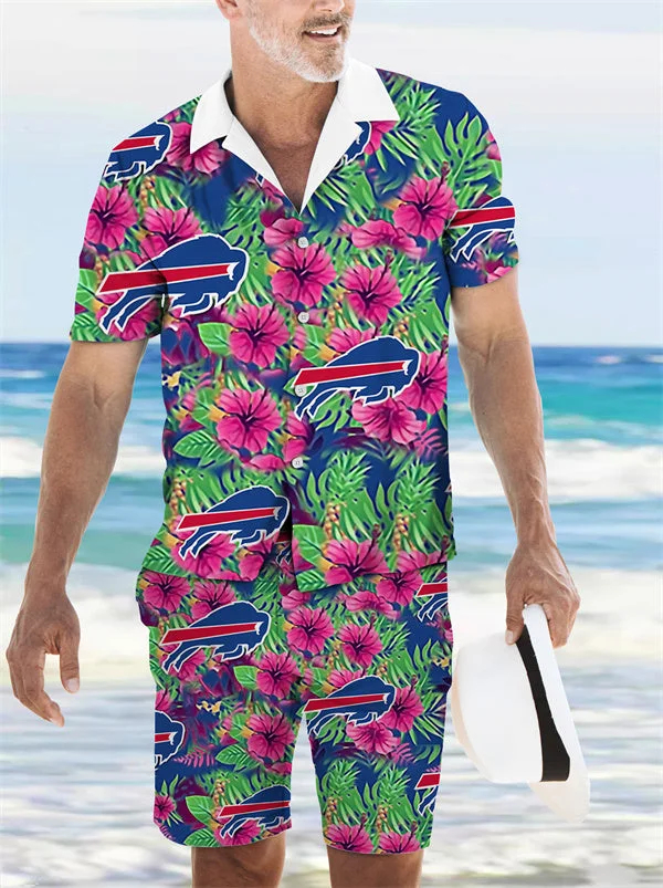 Buffalo Bills Limited Edition Hawaiian Shirt And Shorts Two-Piece Suits Merch For Fans Gift For Sport Music Fans