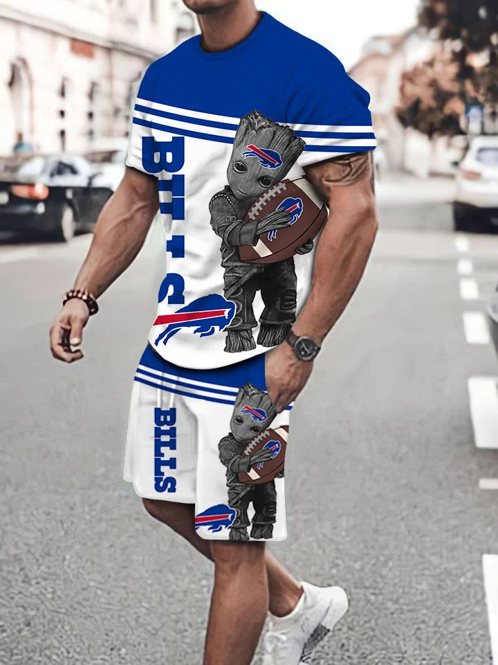 Buffalo Bills Limited Edition Top And Shorts Two-Piece Suits Merch For Fans Gift For Sport Music Fans