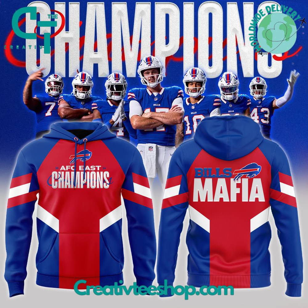 Buffalo Bills Mafia 2024 AFC East Division Champions Hoodie