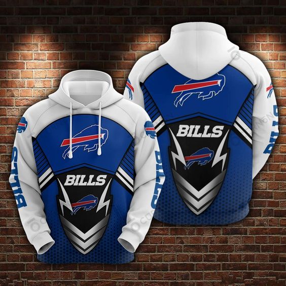 Buffalo Bills Metal V1 NFL Football Team Hoodie