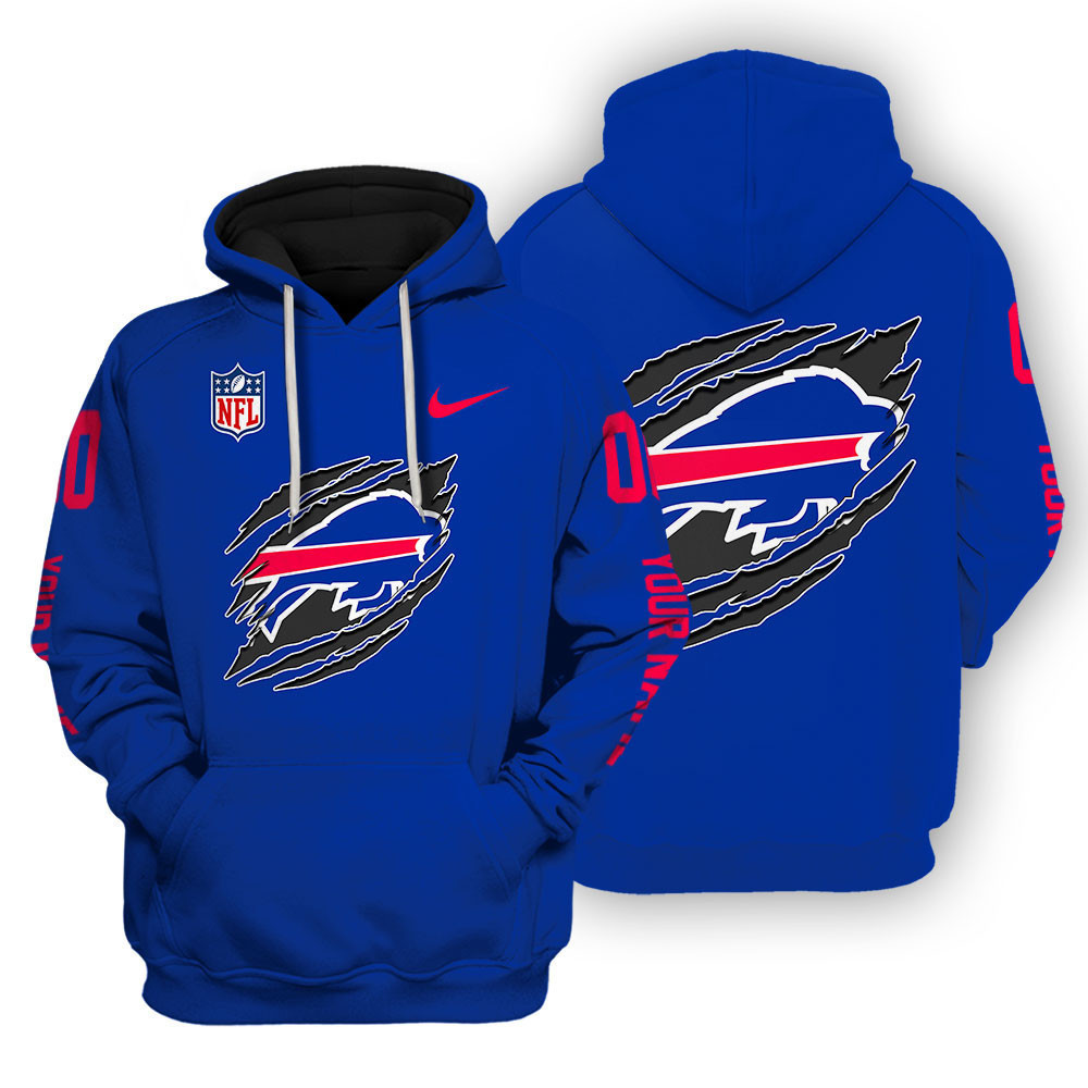 Buffalo Bills Scratch Logo NFL 3D Hoodie Version 111