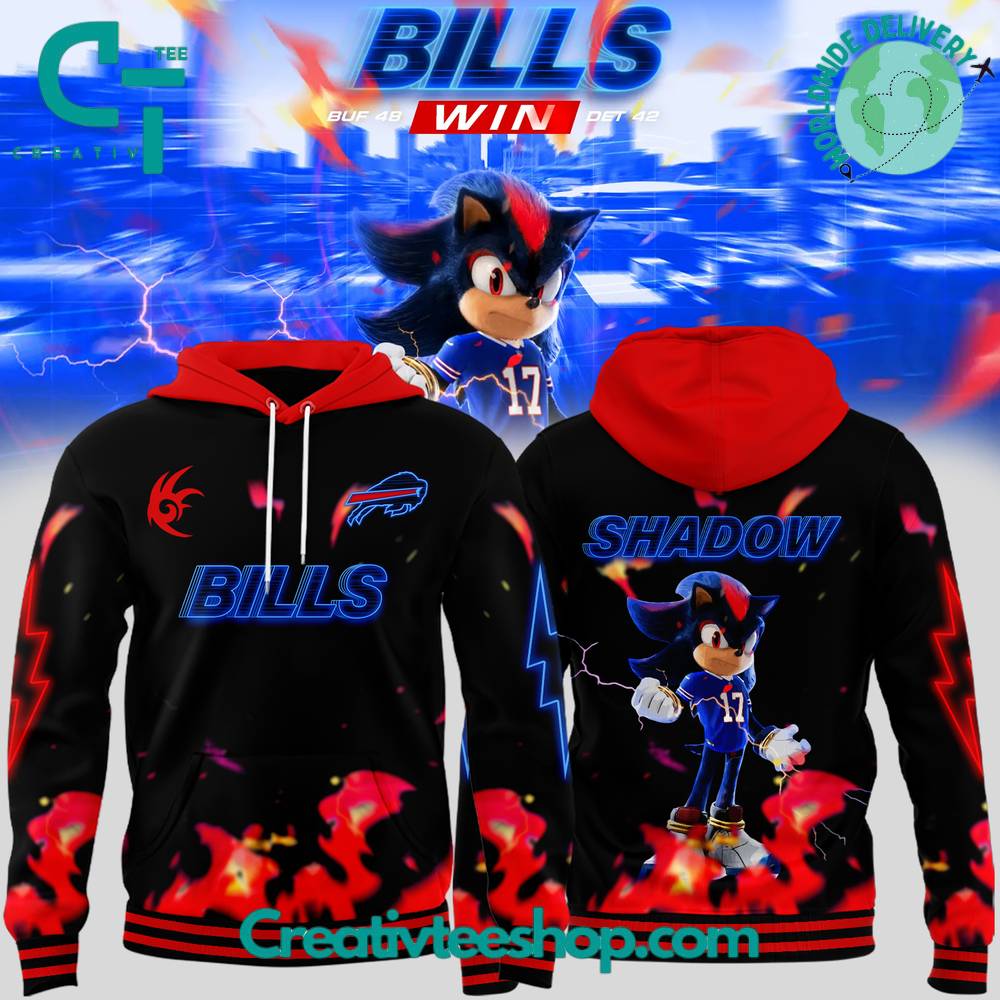 Buffalo Bills x Sonic 3 Shadow the Hedgehog Special Hoodie