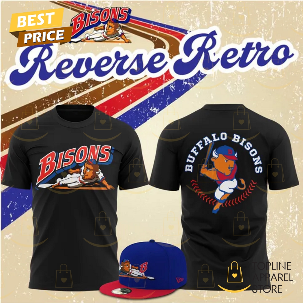 Buffalo Bisons Reverse Retro 2025 3D T-Shirt Gift For Sport Music Fans