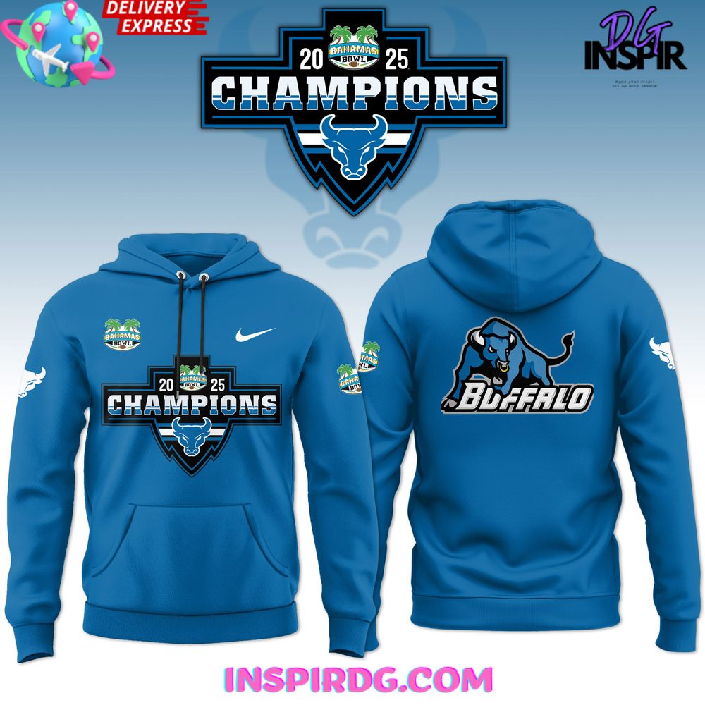 Buffalo Bulls 2025 Bahamas Bowl Champions Hoodie Gift For Sport Music Fans
