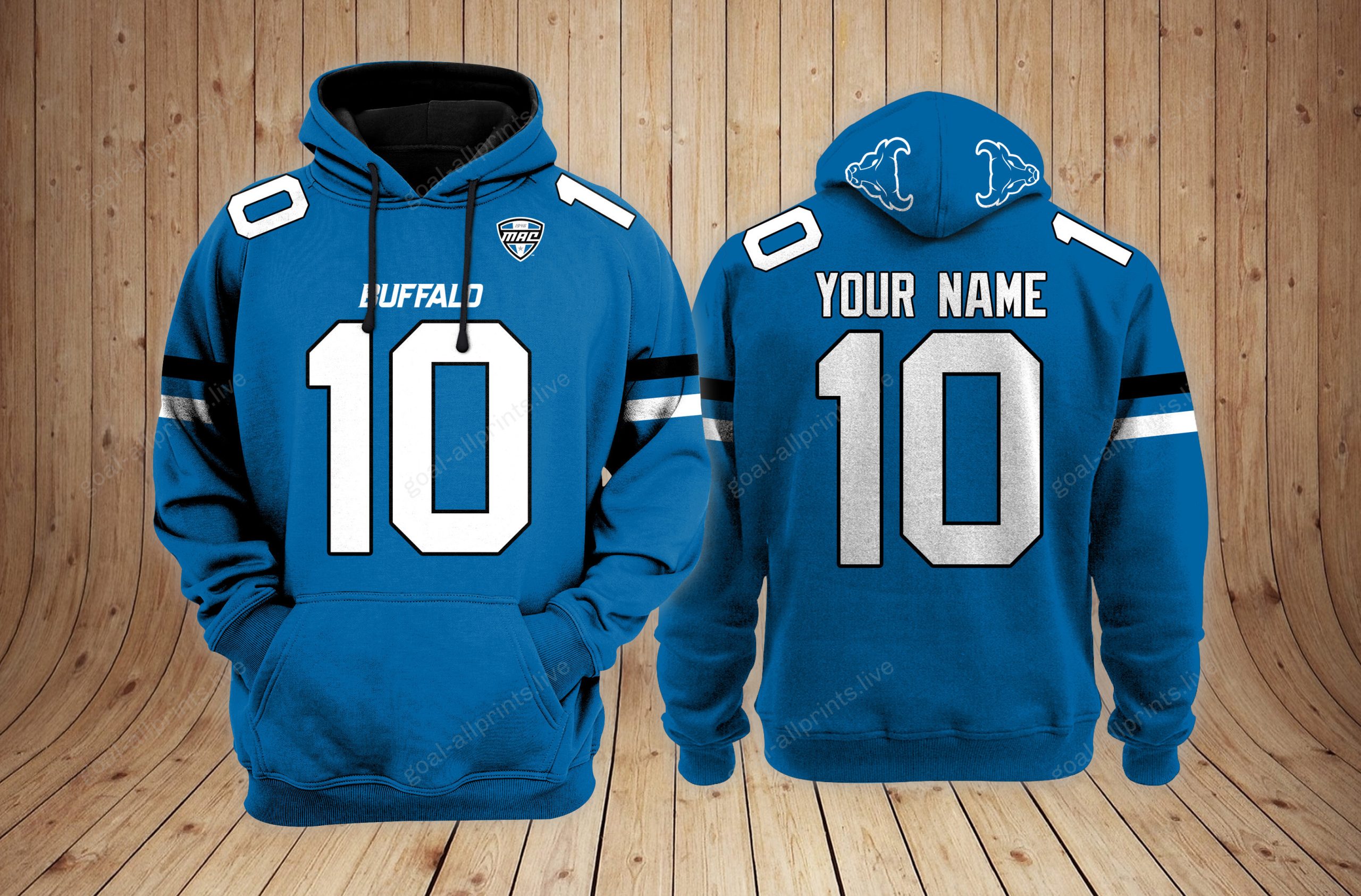 Buffalo Bulls football NCAA Custom 3D Hoodie PT22830