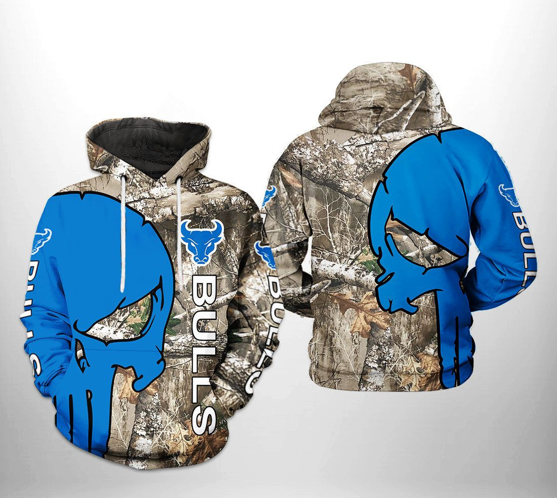 Buffalo Bulls NCAA Camo Veteran Hunting Hoodie  Zip Hoodie