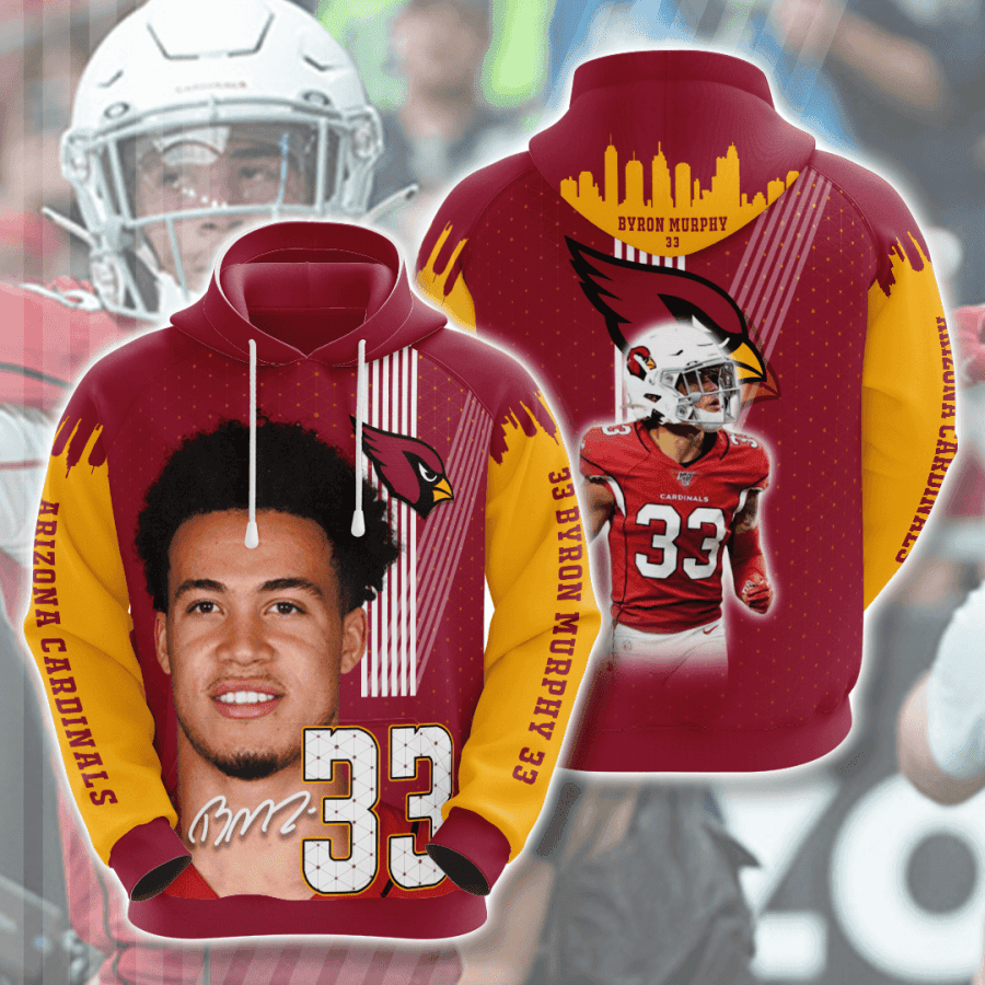 Byron Murphy Arizona Cardinals Hoodie  Zip Hoodie