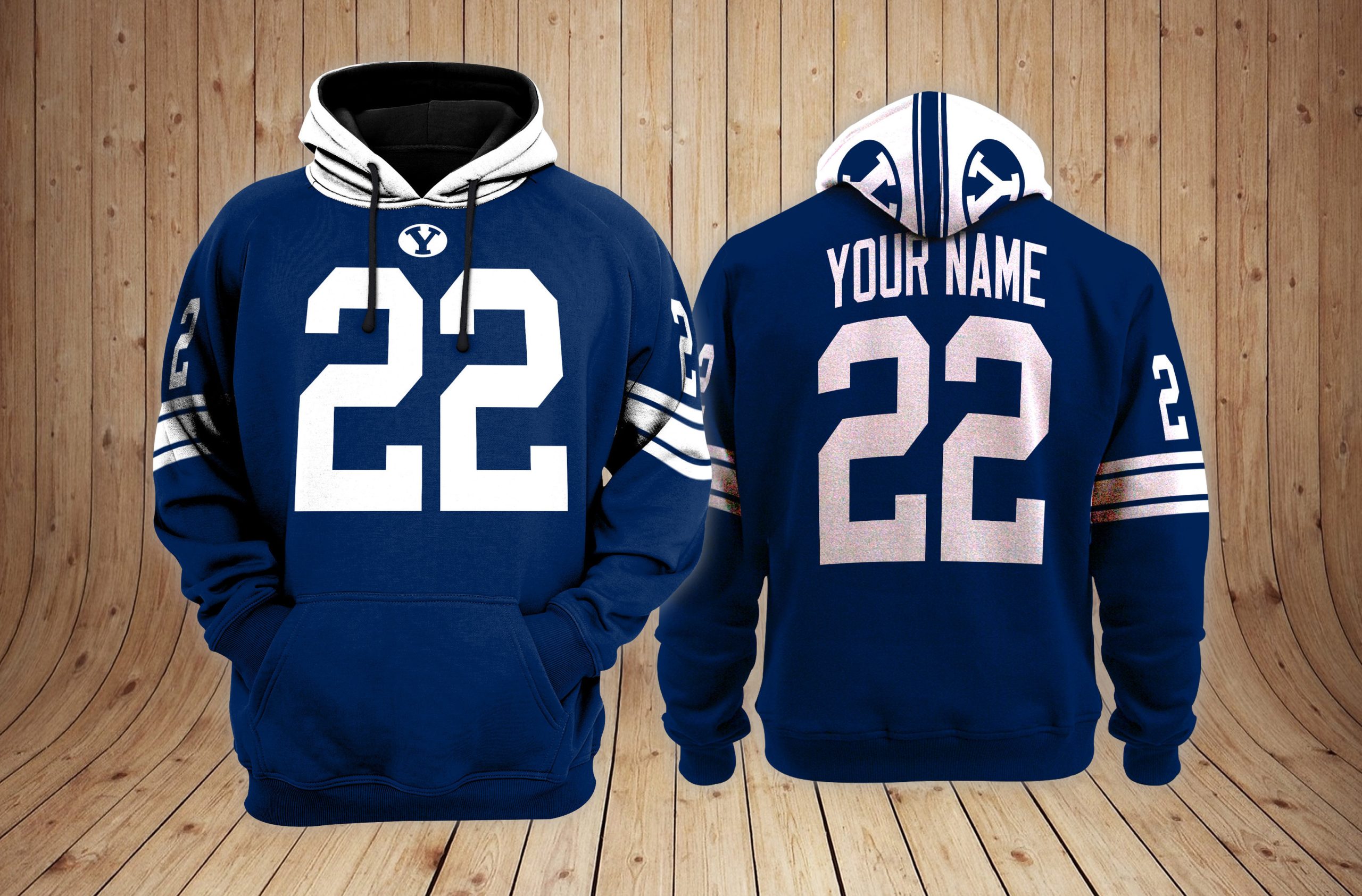 BYU Cougars football NCAA Custom 3D Hoodie PT19193