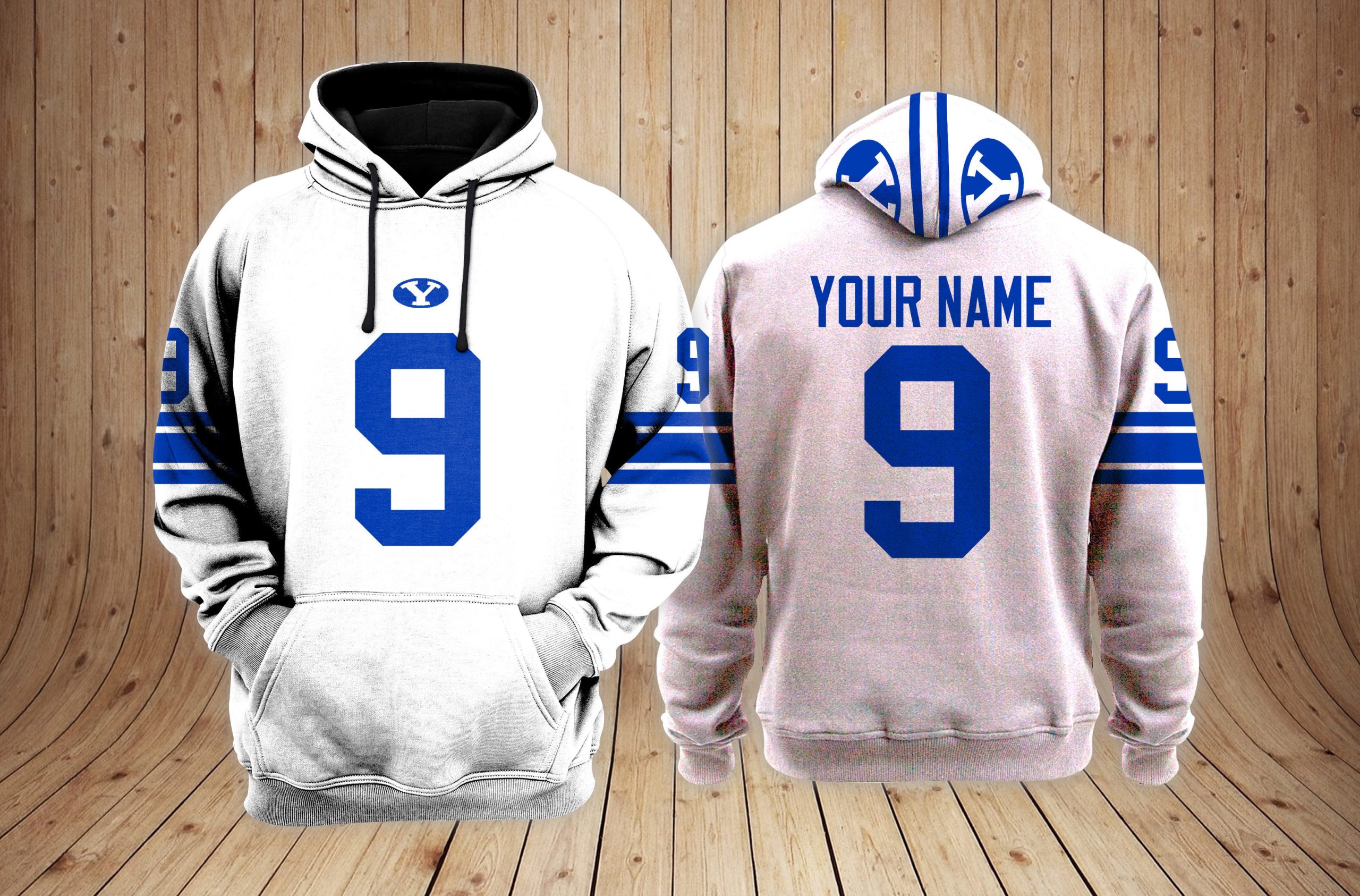 BYU Cougars Football NCAA Custom 3D Hoodie PT34841