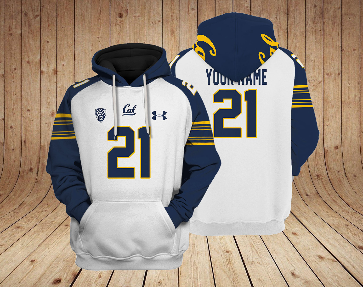 California Golden Bears NCAA Custom 3D Hoodie PT24060