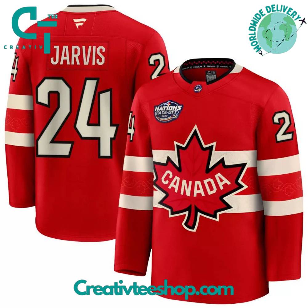 Canada 2025 4 Nations Face-Off Seth Jarvis #24 Red Premium Jersey