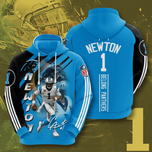 Carolina Panthers Cam Newton Hoodie  Zip Hoodie