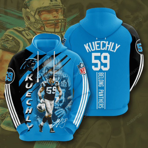 Carolina Panthers Luke Kuechly Hoodie  Zip Hoodie Version 1657