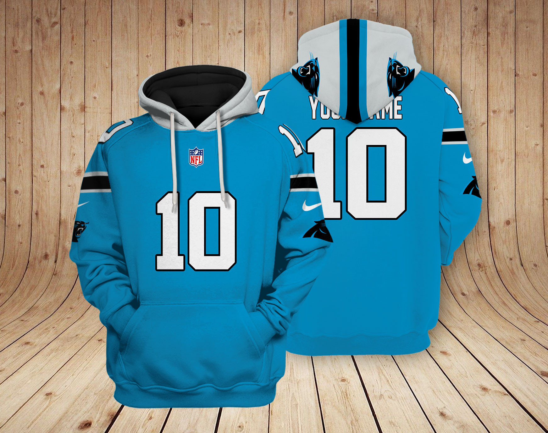 Carolina Panthers NFL Team 3D Hoodie