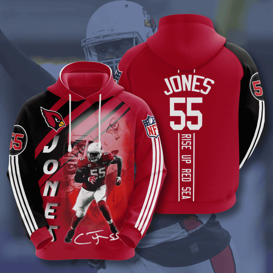 Chandler Jones Arizona Cardinals Hoodie  Zip Hoodie