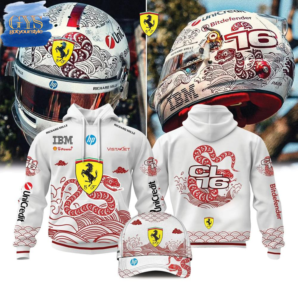 Charles Leclerc Ferrari F1 Limited Edition Hoodie Premium Merchandises