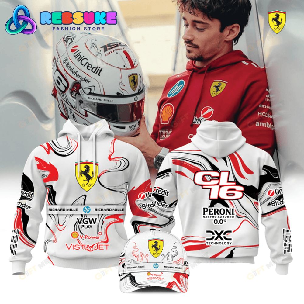 Charles Leclerc Scuderia Ferrari 2025 Limited Hoodie Set Gift For Sport Music Fans