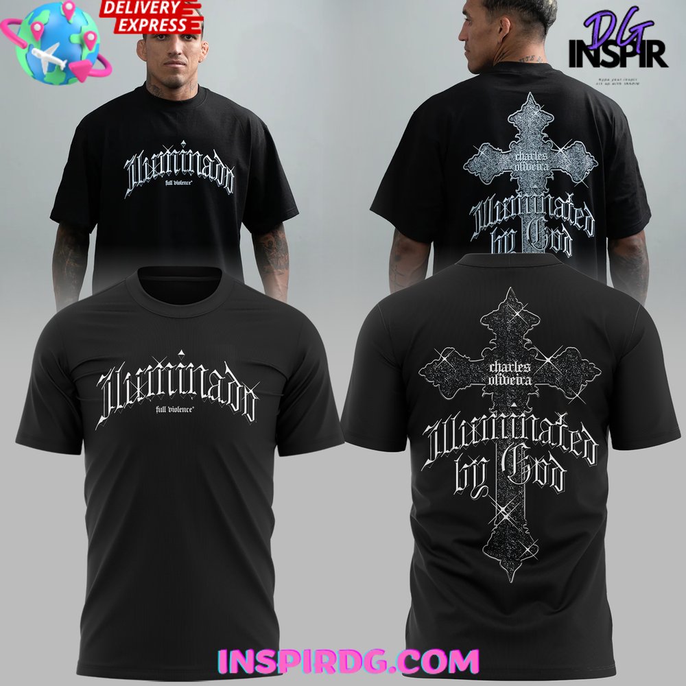 Charles Oliveira Illuminated by God T-Shirt