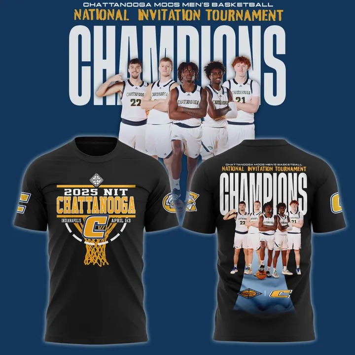 Chattanooga Basketball X 2025 Nit Champions T-Shirt Good Gifts For Basketball Players