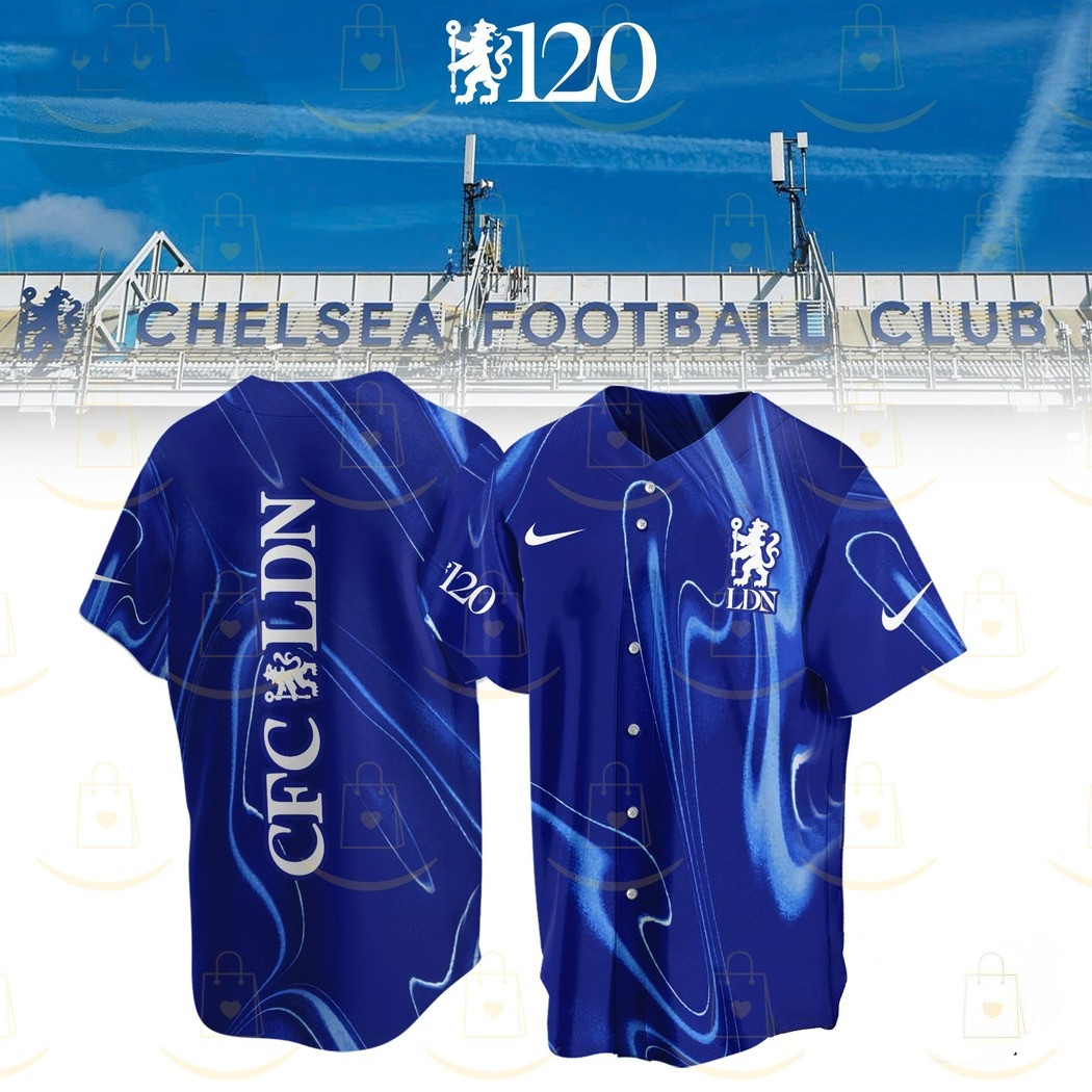 Chelsea F.C 120th Anniversary Baseball Jersey Gifts For Boyfriend