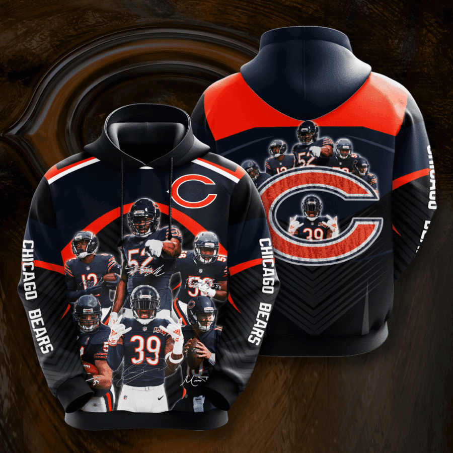 Chicago Bears Hoodie  Zip Hoodie Version 1283