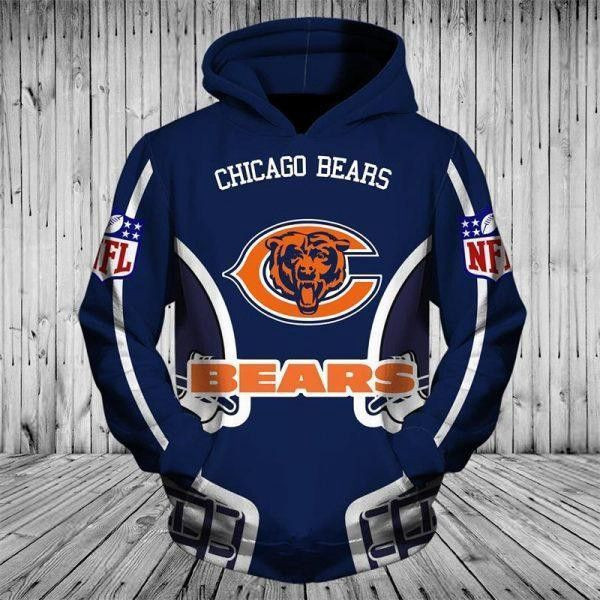 Chicago Bears Hoodie  Zip Hoodie Version 2580