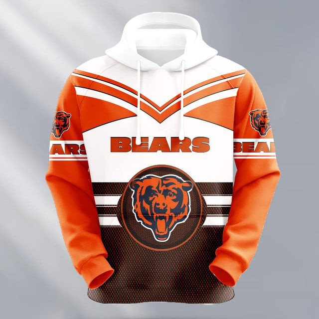 Chicago Bears Logo NFL 3D Hoodie Version 192