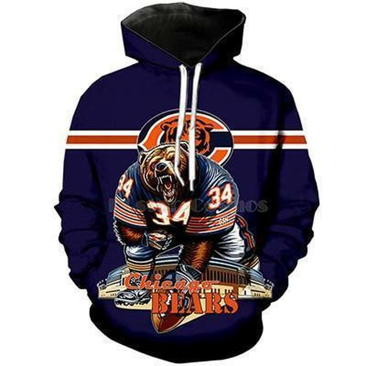 Chicago Bears NFL Football Hoodie Version 167