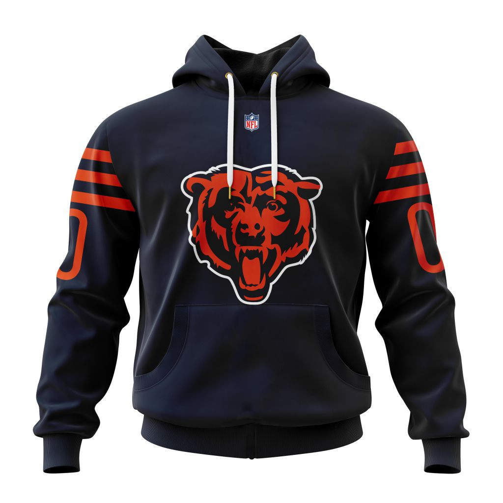 Chicago Bears Specialized Design Personalized Letters Number V24101201 Hoodie