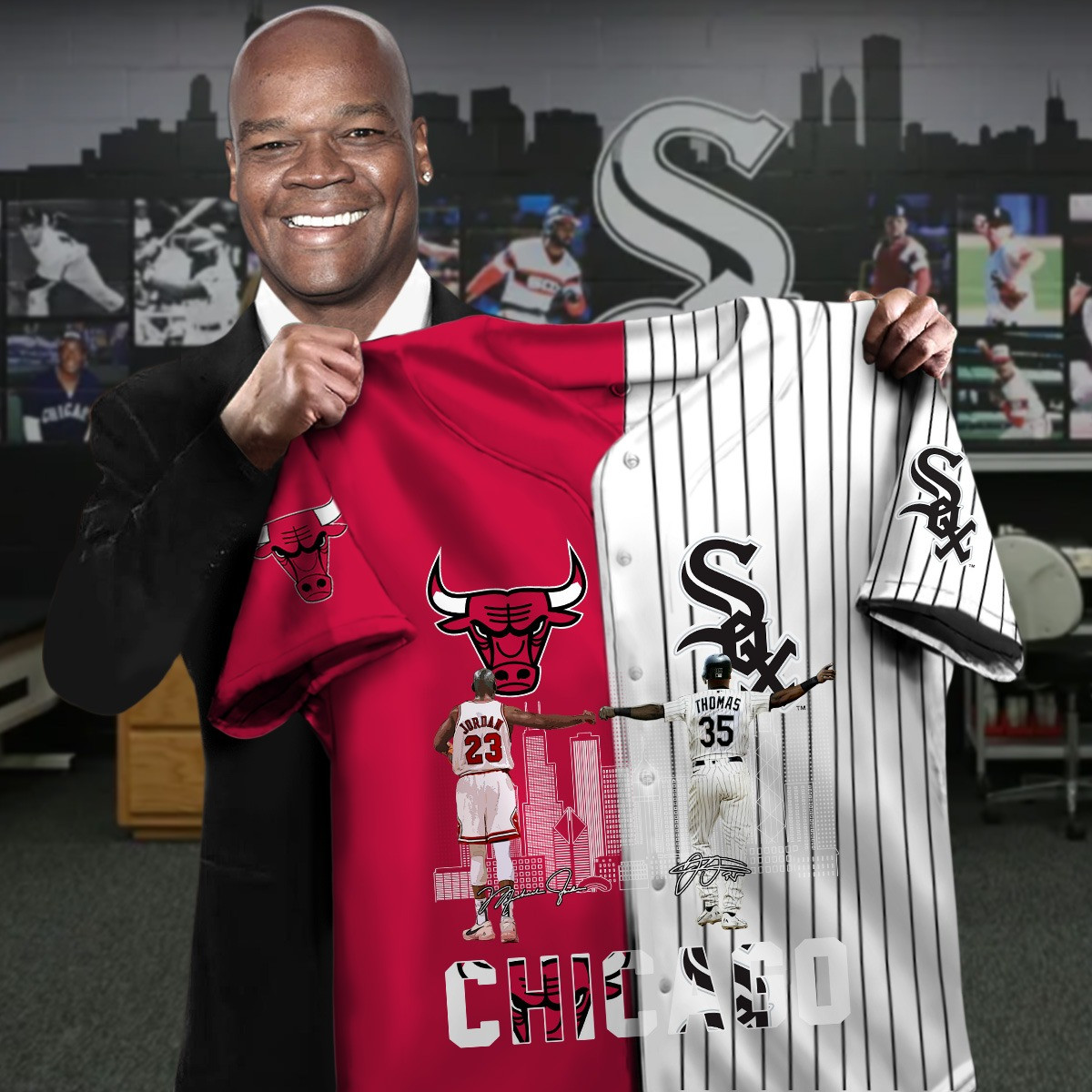 Chicago Bulls â€“ White Sox Baseball Jersey Gifts For Chicago Baseball Fans